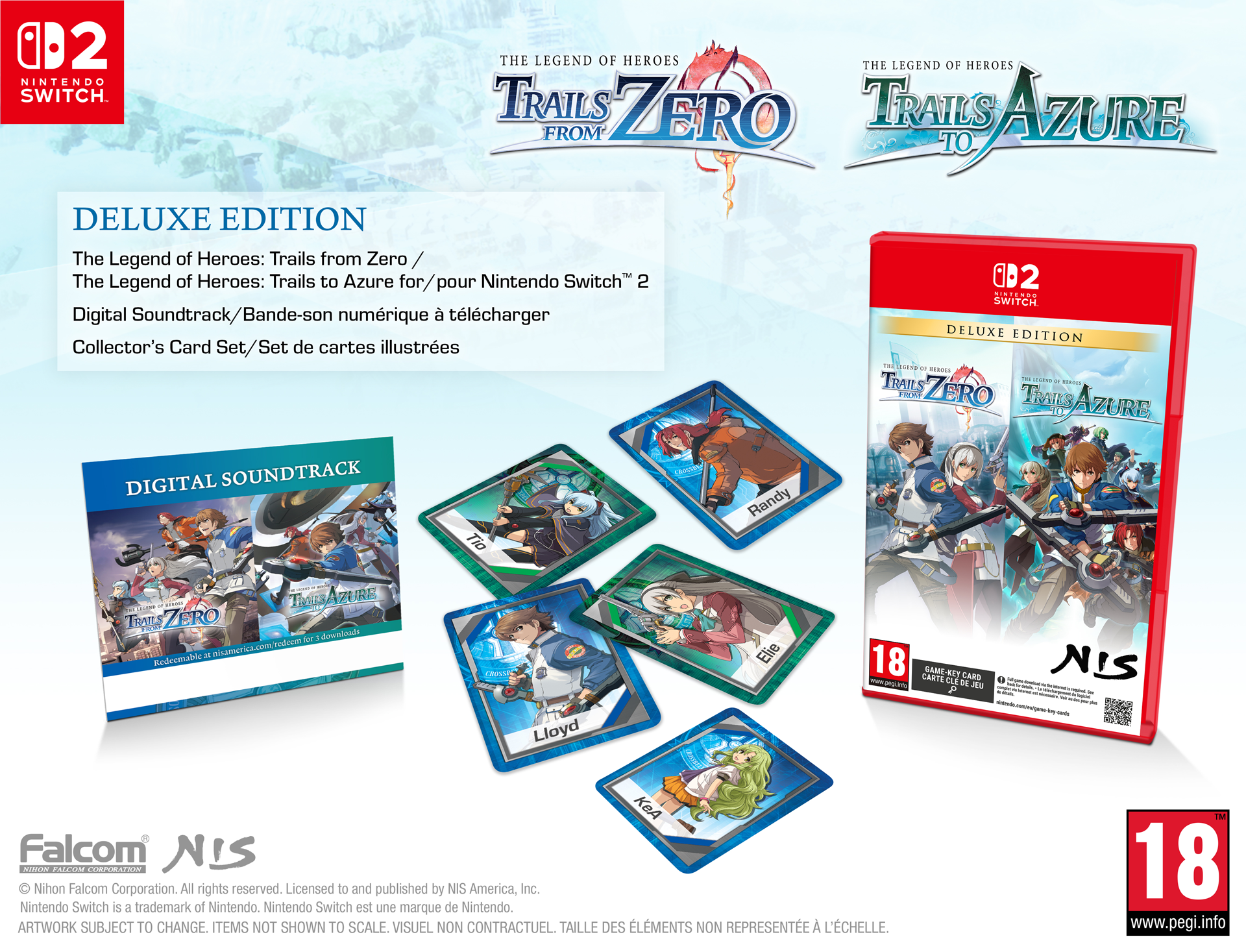 The Legend of Heroes: Trails from Zero / The Legend of Heroes: Trails to Azure - Deluxe Edition - Nintendo Switch™ 2